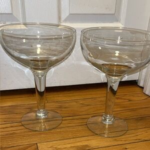 2 large wine glasses